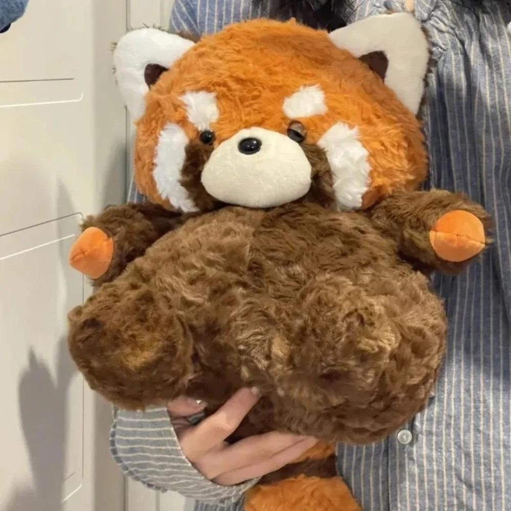 25/35cm Cute Raccoon Panda Plush Toys Cute Soft Stuffed Pillow Simulation Forest Animals Plush Toys for Kids Gift