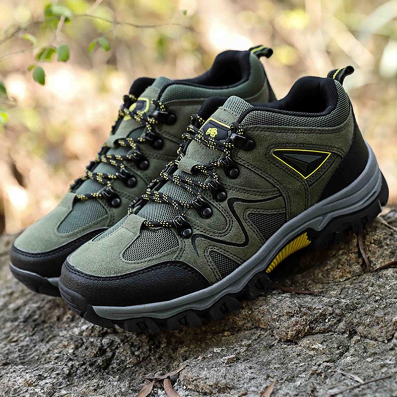 Walking Shoes for Men Outdoor Travel Casual Flat Anti-skid Mountain Sneakers Wear-Resistant Breathable Trekking Shoes for Man
