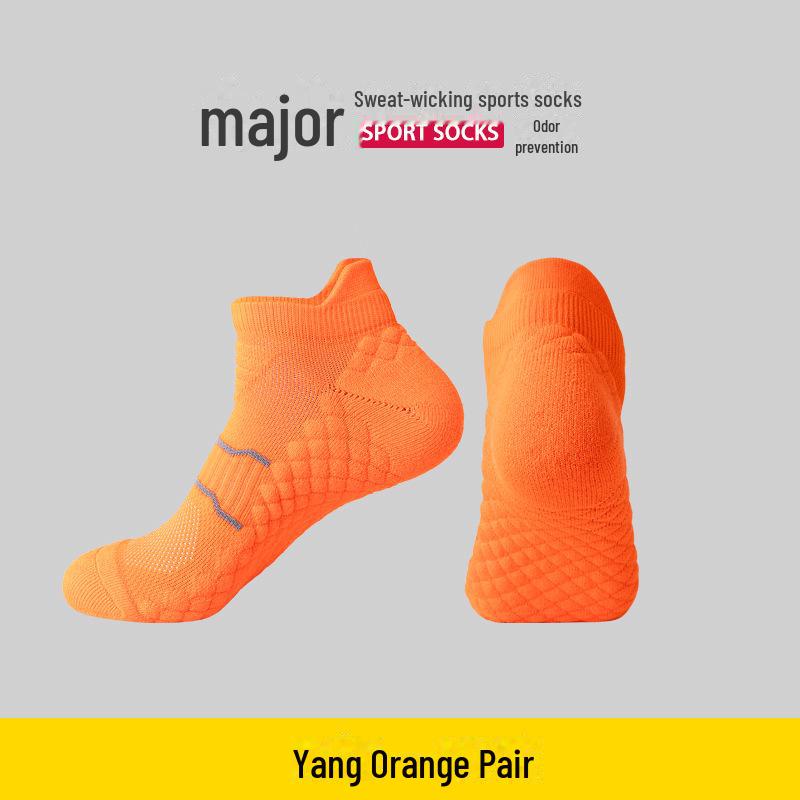 

Мягкие носки с 3D-массажем: Дышащие, дезодорирующие, впитывающие пот, толстые носки для бега для мужчин и женщин Small size (36-40) оранжевый