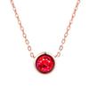 Classic Rose Gold Color Chain Necklaces For Women & Girls Beautiful Round Austrian Crystal Necklace DWN388