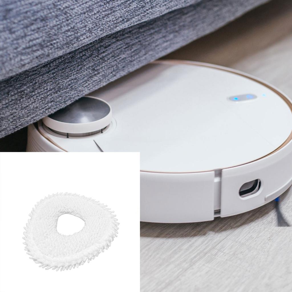 Set of 4 Sweeping Robot Vacuum Cleaners Washable Mop Cloth Sweeping Robot Replacement Fiber Material for Narwal J4