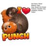 Schutz Punch The Monkey Aufkleber Auto Laptop Sticker Niedlicher Affe hält Plüschtier Vinyl Aufkleber Einfach anzubringen/zu entfernen Lustige Kinderzimmer Dekoration