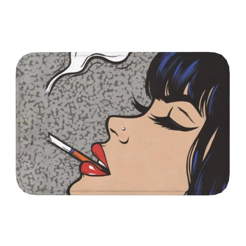 

Personnalisé Wow Pop Art Sexy surpris dame paillasson antidérapant entrée cuisine salle de bain sol porte tapis dessin animé fille tapis 40cm x 60cm