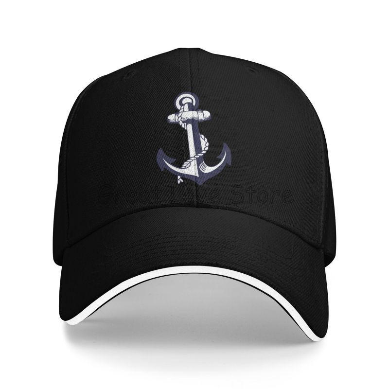 

Anchor Baseball Cap Nautical Anchor Marine Sun Visor Hat Sailor Nautical Ship Ocean Sea Beach Unisex Adjustable Snapback Caps Adjustable