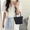 Kleine Nylon-Handtasche, neue bonbonfarbene handgetragene Pünktchen-Damentasche, Designer-Mode-Tragetasche Damen