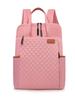 Schoolbag Women's Business Computer Bag Short Business Trip Multifunctional Backpack Student Large Capacity Rhombus Backpack