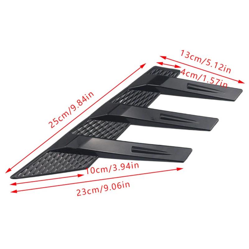 1 Pereche Autocolant Decorativ Parbriz Spate Mașină Trim Splitter Lateral Jaluzea Geam Parasolar Spoiler Lateral Splitter Geam Spate