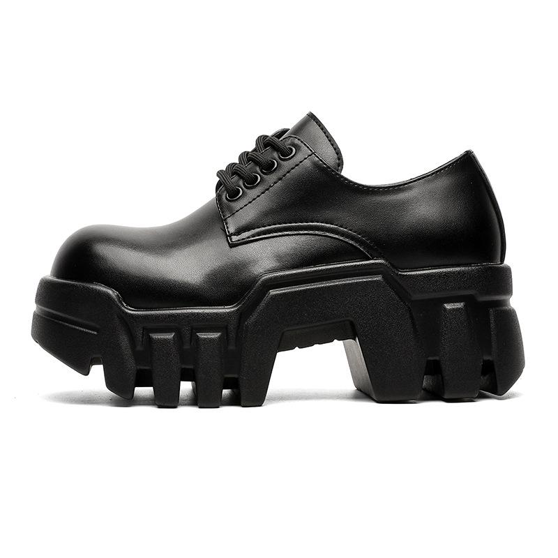 

Мужские ретро туфли дерби на шнуровке на платформе с толстой подошвой Size 44