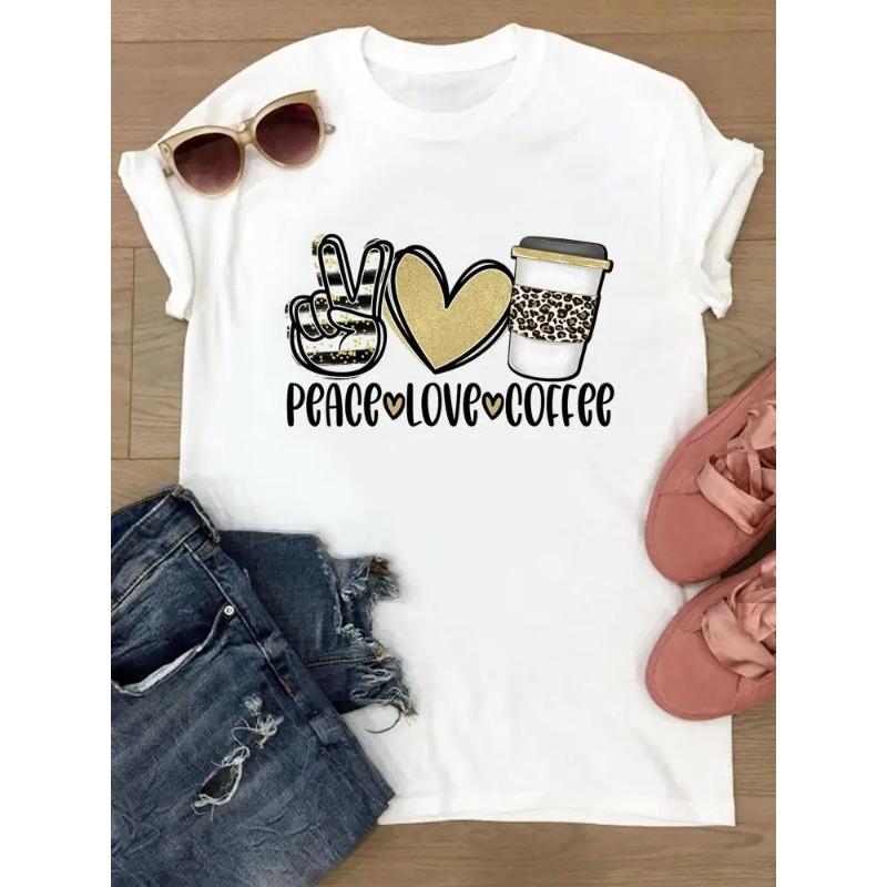 Tshirts Womens Flower Trend Cute Short Sleeve Summer Female Graphic Tee Clothes Watercolor Print TClothing Ladies So Fashion