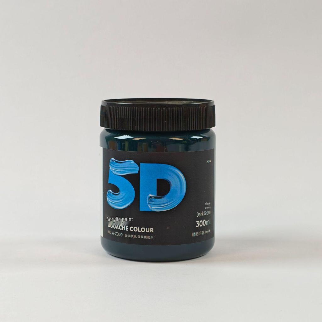 Lata de Pintura Acrílica de 300 ml: Impermeable, Ideal para Estudiantes de Arte, Proyectos de Bricolaje y Arte Pintado a Mano por Niños