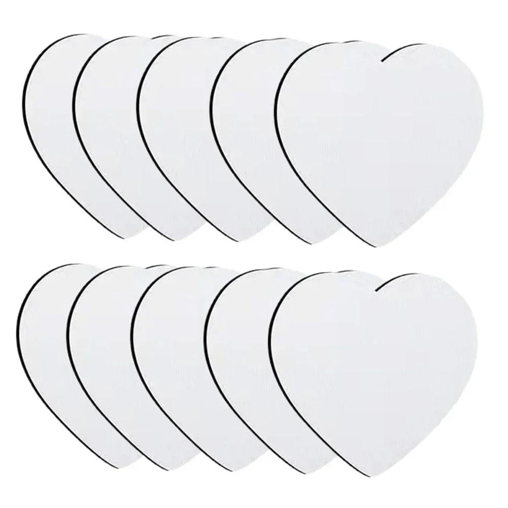 10pcs Sublimation Blank Cup Coasters Bulk Round Blank Cup Mat Rubber For Sublimation Transfer Heat DIY Crafts