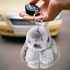 Králík Klíčenka Umělá kožešina Přívěšek na klíče ve tvaru zajíčka Taška Přívěsek Batoh Přívěsek na klíče Přívěsek k narozeninám Dárek k svátku Doplněk k peněžence