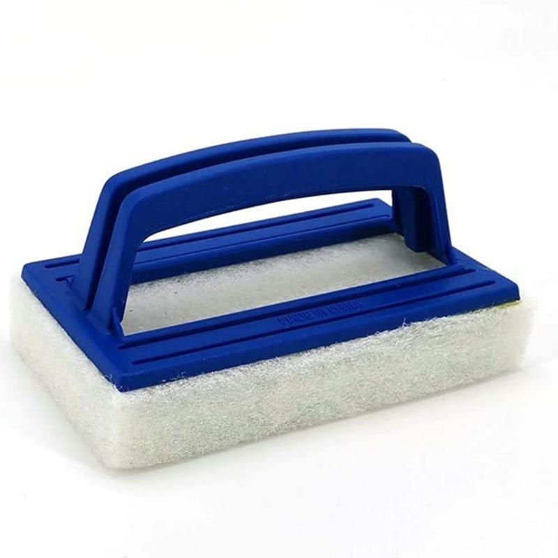 Sponge Brush Pools Cleaner with Handle Cleaning Sponge Brush Pool Cleaning Scrubber for Pool Tile Grout Wall Accessories