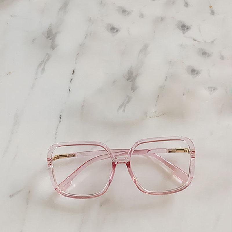 

High Performance Fashion Trendy Eye Glasses Square Shape Blue Light Blocking Glasses Frame Women Decorative Glass