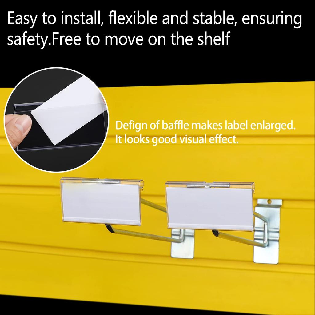 10/30Pcs Label Holder, PVC Transparent Plastic Reusable Price Tag Holder, Suitable for Large Shopping Malls, Supermarkets, Store