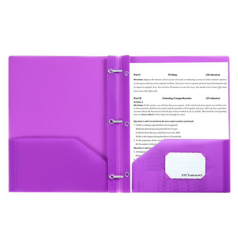 Tadpole Clip Double-Opening File Bag - D-Type American Style Report Folder