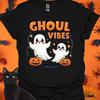 Ghoul Vibes T-Shirt, Cute Ghost Graphic, Halloween Tee