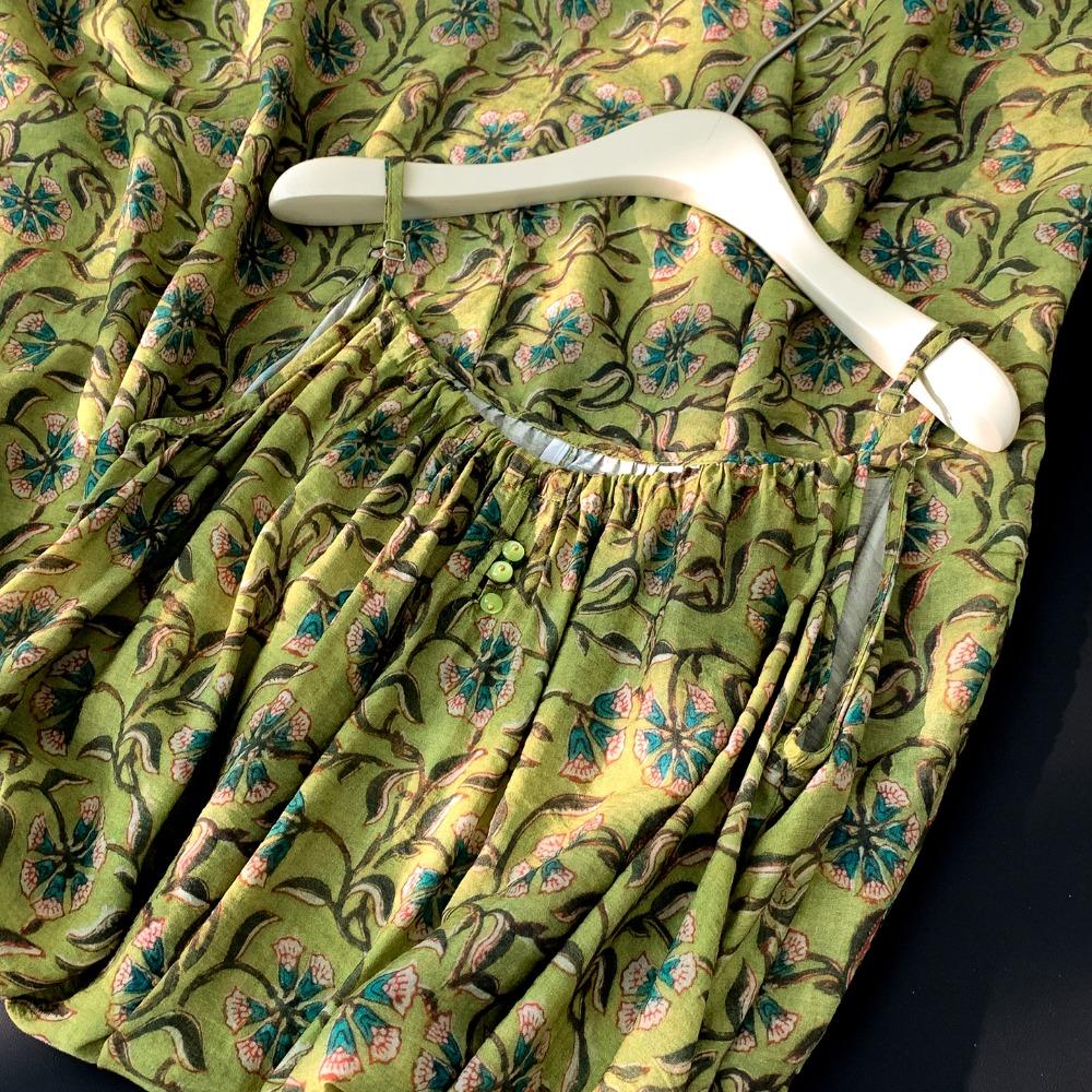 DIMANAF 2026 New Women Plus Size Summer Beach Lady Long Dress Sleeveless Vest Loose Oversize Maxi Print Floral Sundress