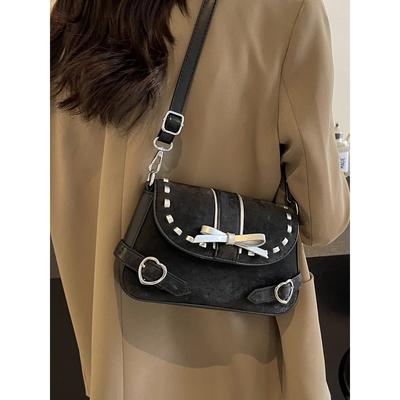 Trendy Soft Leather Flap Crossbody Bags Fashion Versatile Underarm Small Square Pack Lady Daily Handbag