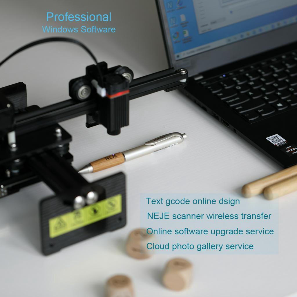 AC100-240V Fully Assembly Desktop Laser Engraver Carver Master 2 Mini High Speed 10W Laser Engraving Machine with Wireless APP Control