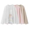 In Stock Spring 2026 Cute Cartoon Print Long Sleeve Round Neck T-shirt