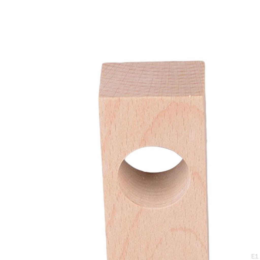 2 Pieces Curtain Rod Brackets Roman Pole Bracket Ceiling Hanging Hook Multipurpose Wooden Holder