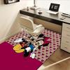 Office Rug Mickey Mouse, Minnie Mouse theme 3D Printed Anti-Slip Rug-Machine Washable for Living Room