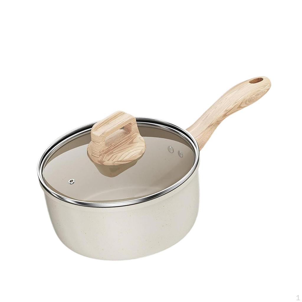 Milk Pan Butter Warmer Cookware Anti Scale Handle Infant Breakfast Pot Small Saucepan for Apartment