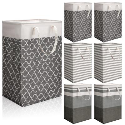 75L Collapsible Lightweight Laundry Storage Basket, Freestanding with Long Reinforced Handles, Waterproof Clothes Organizer
