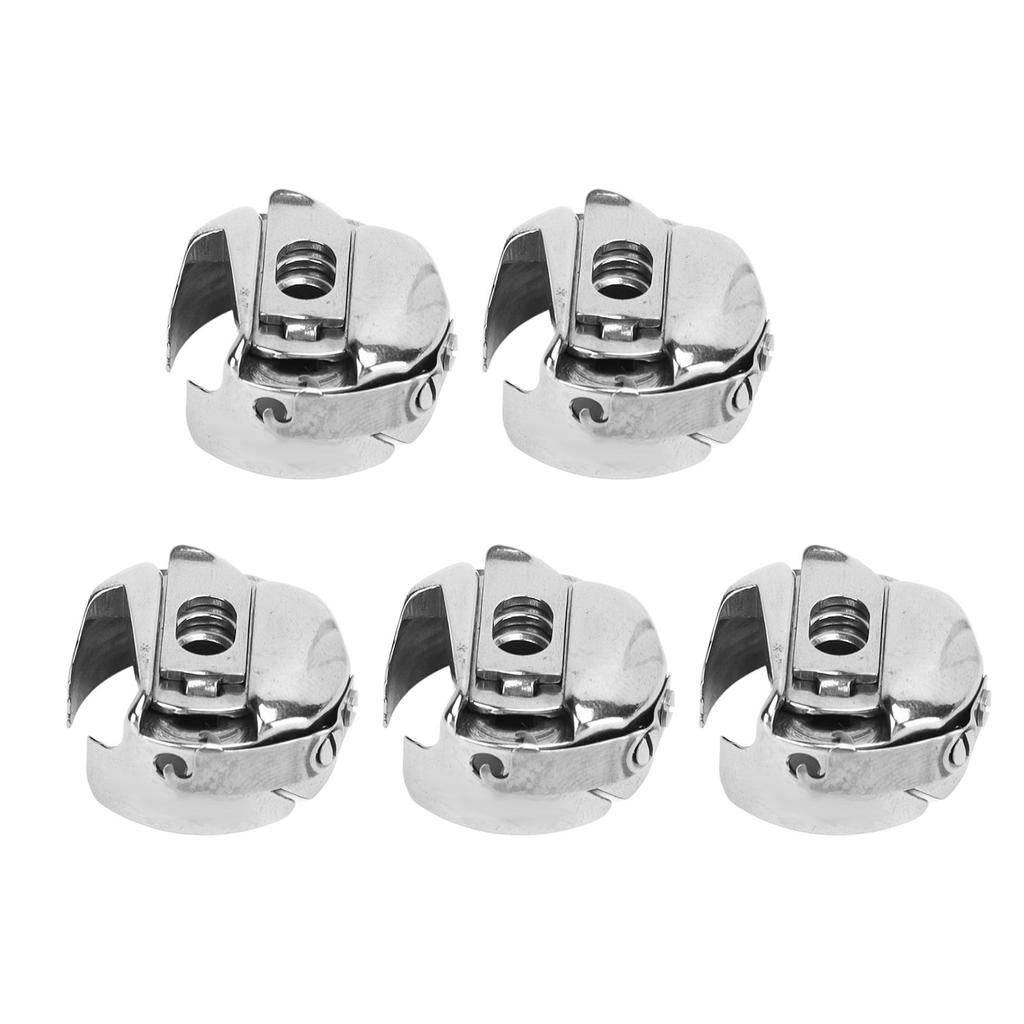 5 Pcs Bobbin Case Stainless Steel Easy Installation Exquisite Workmanship Sewing Machine Bobbin Case