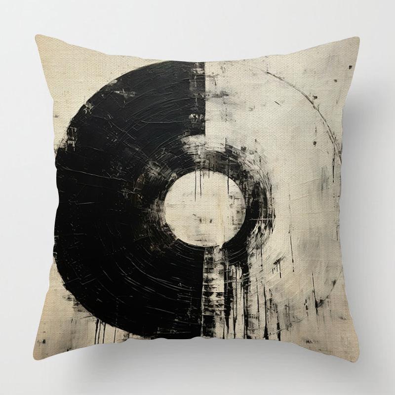 Home Decor Abstract Circles Geometric Pillow Covers Pattern Cushion Cover Suitable For Sofa Bedroom Car Pillow Cover