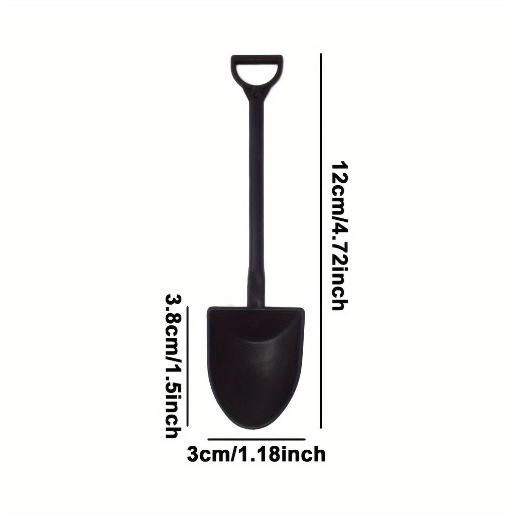 50/100pcs Disposables Cake Dessert Spoon Plastics Shovel Vintage Shovel Ice Cream Eating Yogurt Spoon Fashionable Tableware4