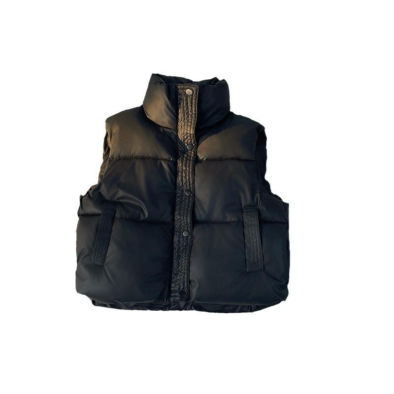 Short Women's Autumn and Winter Fashion Down Cotton Vest Vest Jacket