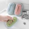 Haushalts-Badezimmer-Werkzeuge Griff Schwammbürste zum Reinigen von Badewannenfliesenreiniger Blauer weicher magischer Schwamm-Radiergummi Küchenbedarf