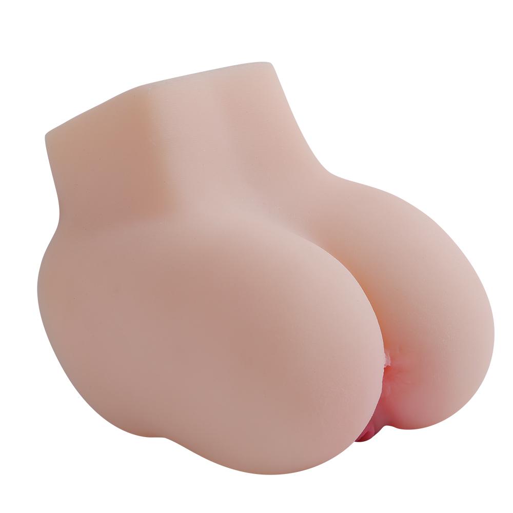 Soft Realistic Ass Buttocks Vagina Anus Dual Channels Male Masturbation Cup Pussy Sex Toys