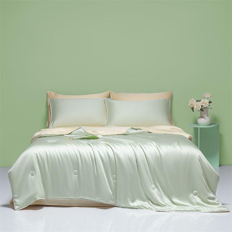 Washed ice silk summer quilt single summer quilt four-piece summer quilt summer air conditioning quilt double thin quilt