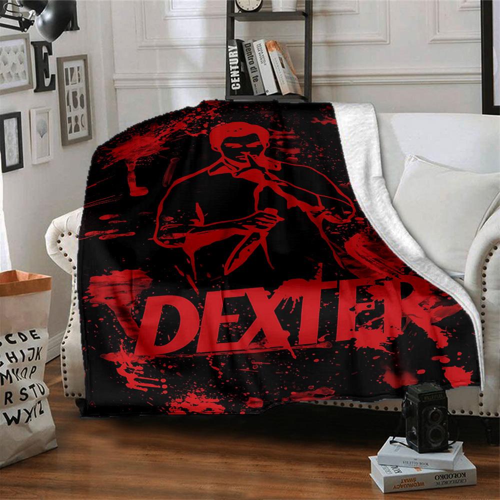 1pc Dexter Throw Blanket Soft Flannel, Cozy All Season Polyester Perfect for Home, Office