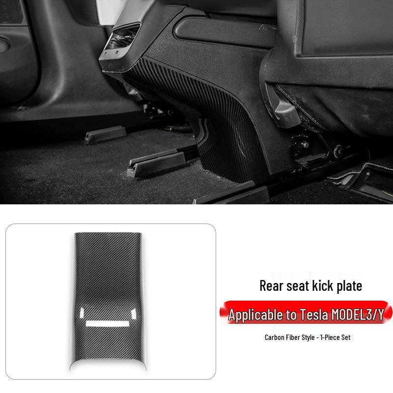 Tesla Model 3/Y Carbon Fiber Interior Console & Steering Wheel Trim