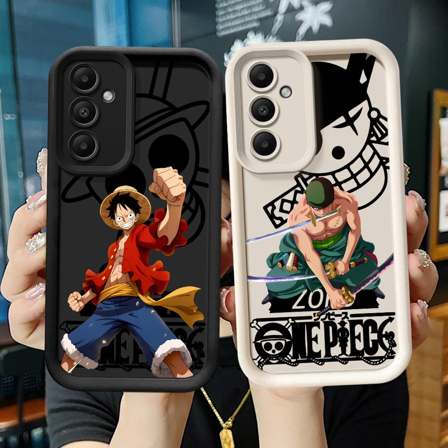 Soft Cover Phone Case for Samsung Galaxy A23 A12 A56 A14 A32 A33 A34 A16 A24 A13 A36 A26 A22 Anime Ones Pieces Luffy