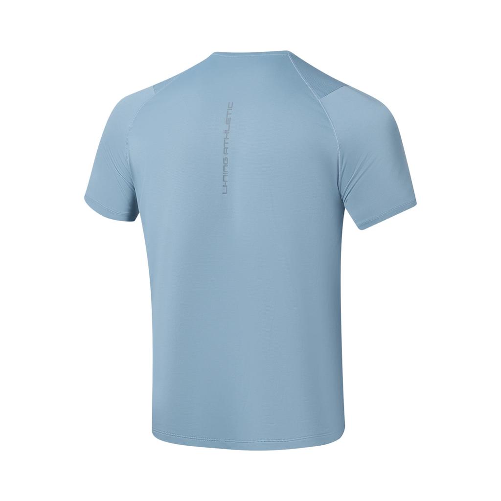 Li Ning Minimalist Round Neck Moisture Wicking Breathable Soft Casual Short Sleeve T-Shirt Men Tops ATSWA73-5