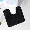 Toilet Door Mat Carpet Mat Toilet Floor Mat U-shaped Floor Mat Water Resist Mat Toilet Bathroom Moisture-wicking Non-slip Mat