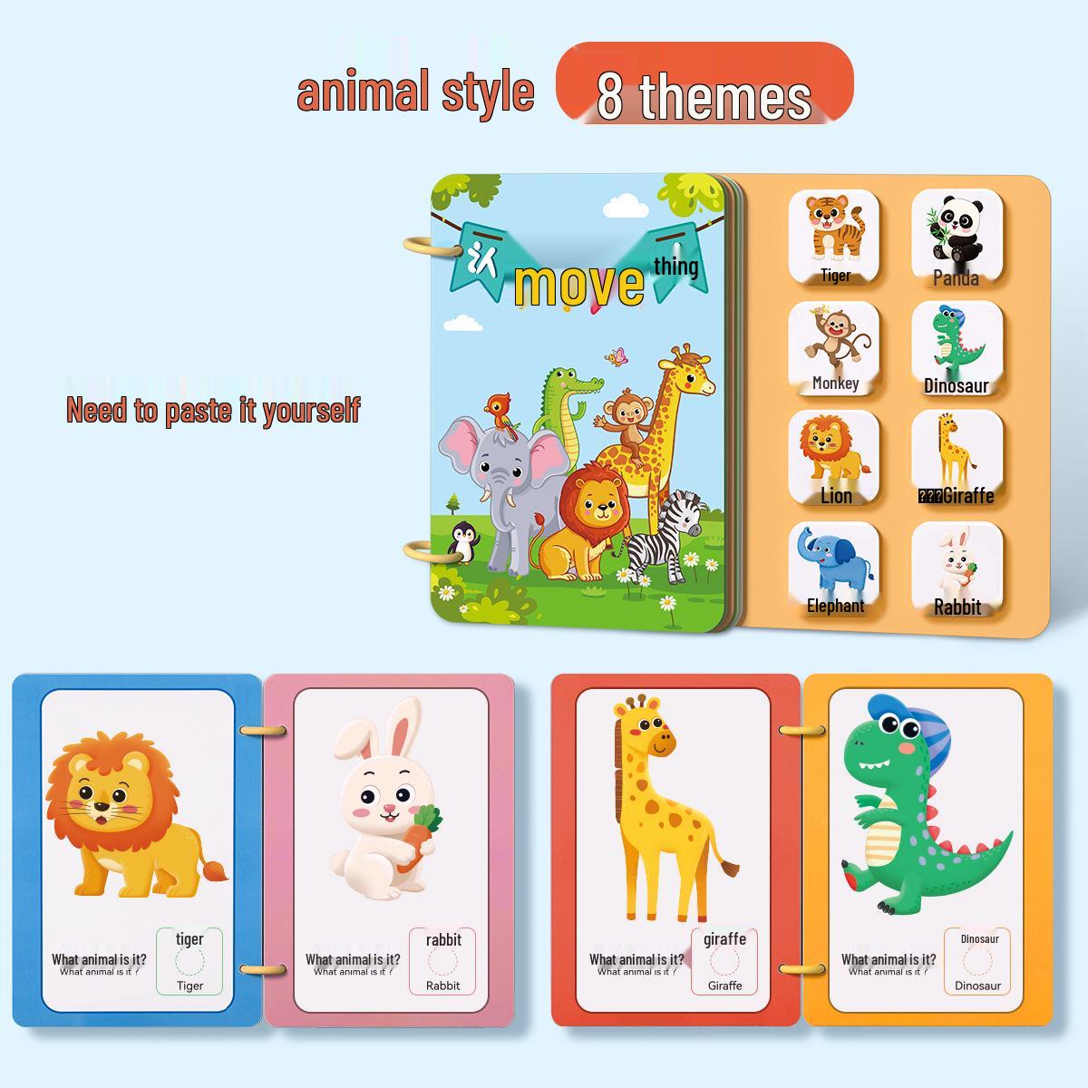 

Детская книга-тихоня «Сорви и приклей»: Игрушка для раннего развития и просвещения для малышей