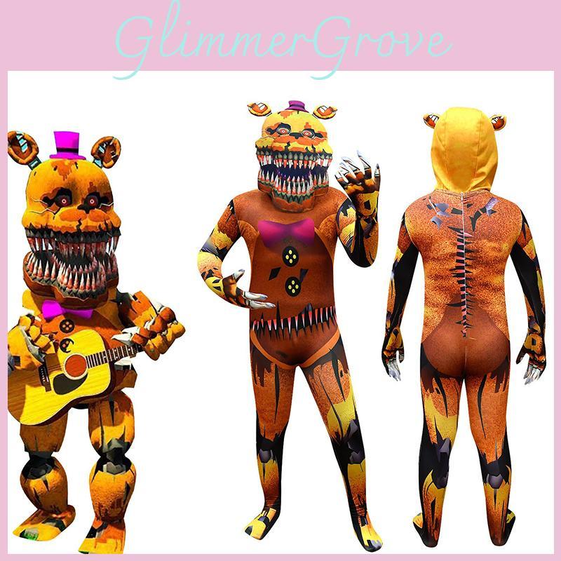 At Nights Five Freddys Childrens Cosplay Costume Halloween Suit Masquerade