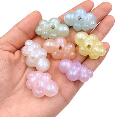 10 Pezzi Acrilico per Creazione Collana Bracciale Moda Carino Fai da Te Accessori Gioielli Perline Nuvola Perline Sciolte Ciondoli Creativi Materiale Fatto a Mano Charms