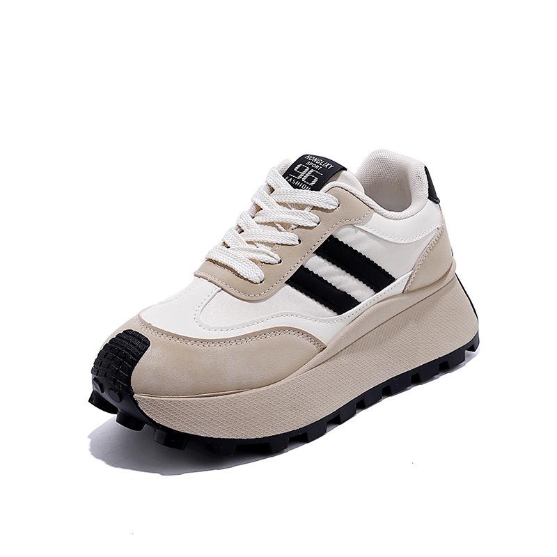 Spring platform heightening dad shoes women's niche versatile casual shoes retro student fashion Forrest Gump shoes