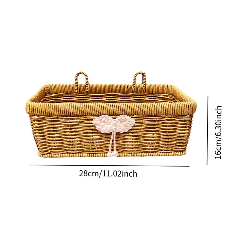 Imitation Basket Woven in Rattan, Kitchen Editing Organizer, Storage Organizer Hanging Basket