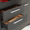 NAIERDI White Long Cabinet Handles Aluminum Alloy 800-1200mm Hidden  Furniture Handle Drawer Knobs Cupboard Pulls