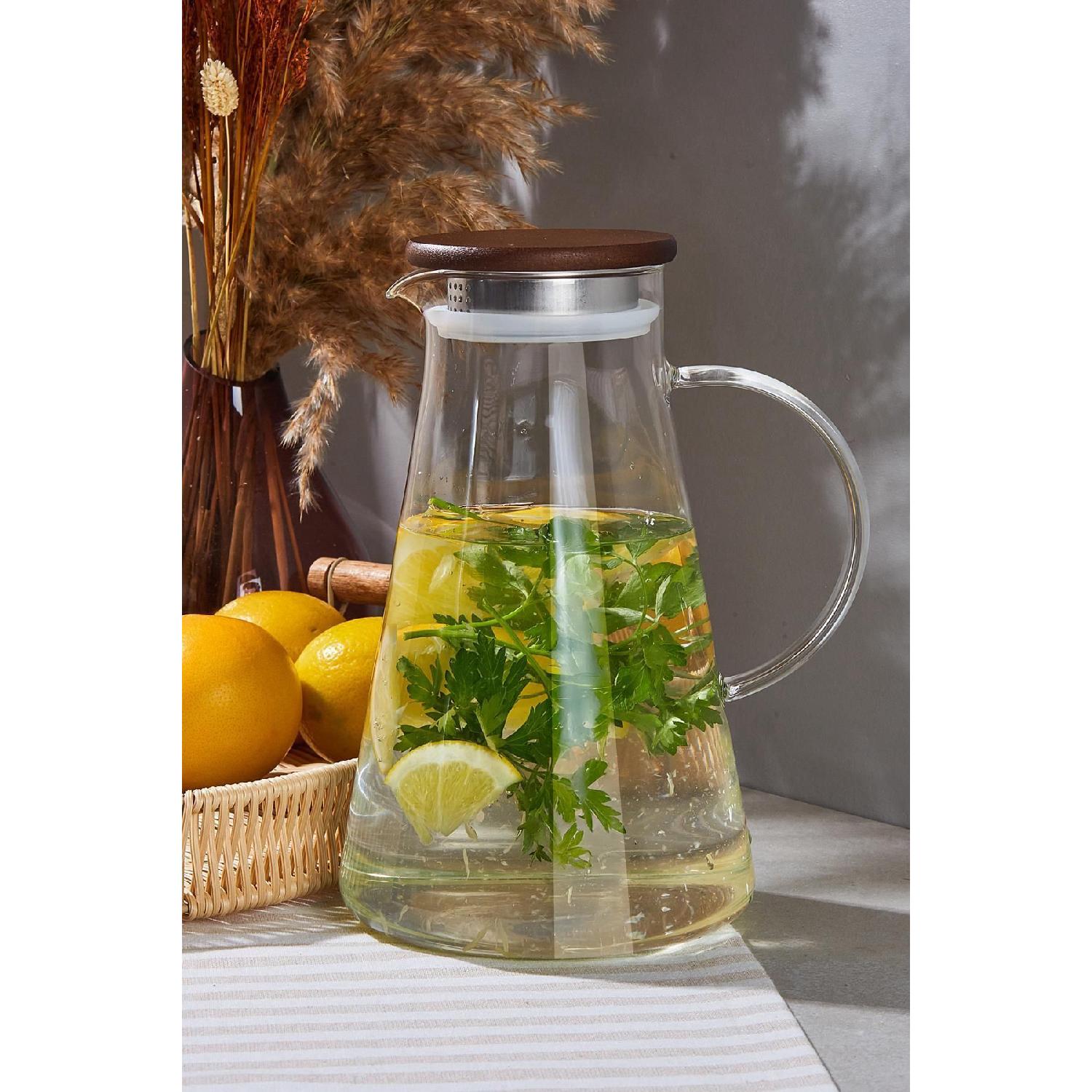 

Savio Duru Wood Jug With Wooden Lid 1800 Ml