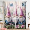 2pcs,2D plane printing Window Curtain FairyTaleDwarves Versatile 100% Polyester (without rod) Holiday Perfect for Bedroom,