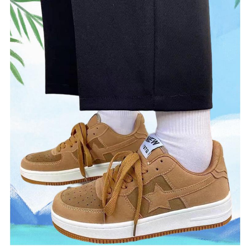 Super Fire Skateboard Men's Shoes Solid Color Low-top Couple Versatile Casual Board Shoes Korean Version of Student Trend Sports Women's Shoes